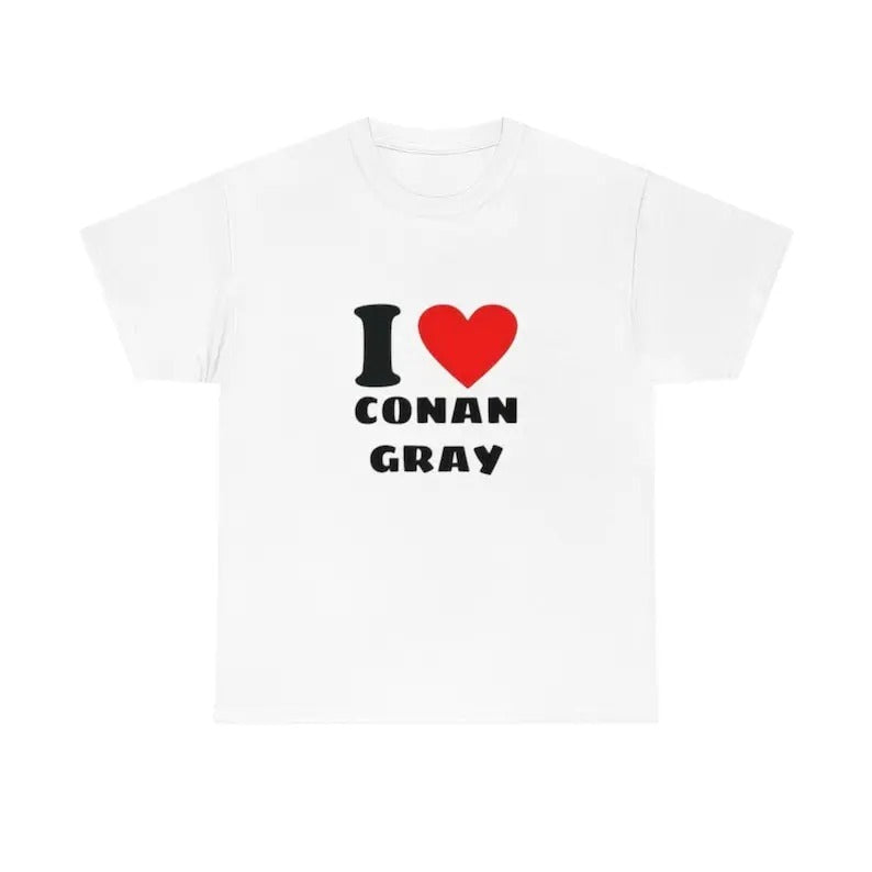 I love Conan Gray Cotton t shirt, Meme Shirt, Gift Present, Gift For Him, Gift For Her, I love T-Shirt, I heart shirt,...