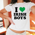 I love Irish Boys Baby Tee,  St Paddy Baby Tee, St Patricks Day Women's Fitted Tee, Unisex Shirt,  Clothing, Trendy Top,...