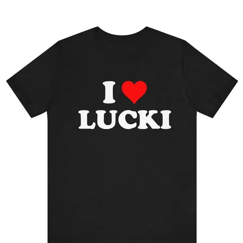 I Love Lucki Funny T Shirt I Heart Lucki Rapper I Love Lucki I Heart Lucki Red Heart Him Her T-Shirts, Hoodie, Sweatshirt