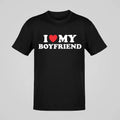 I love boyfriend - I love girlfriend T-shirt - Valentine's Gift Cotton Menswear Hoodie, Sweatshirt | GrindPrints.com