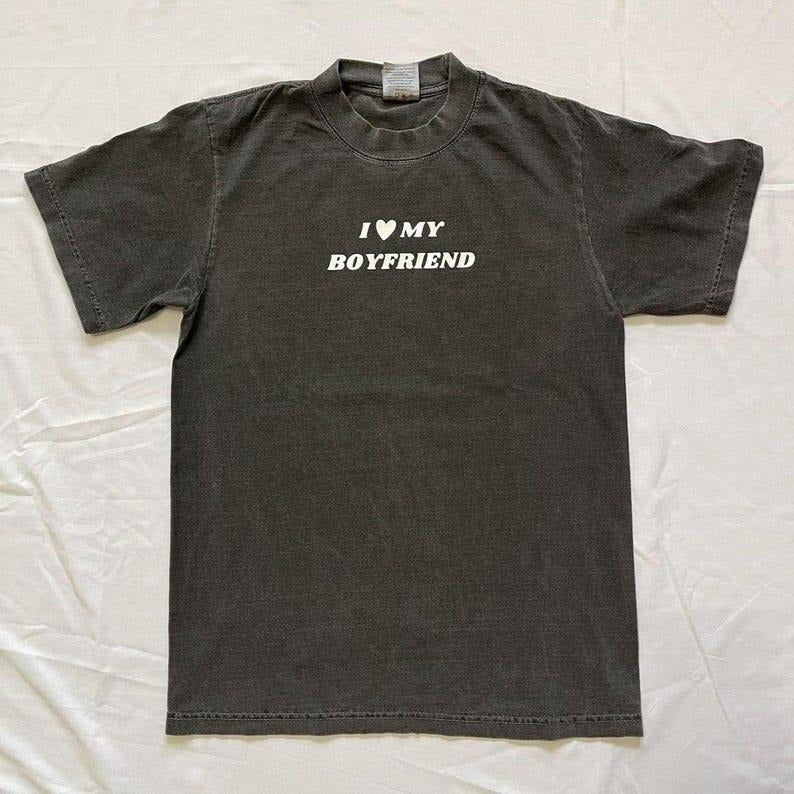 I love my boyfriend t-shirt Hoodie, Sweatshirt | GrindPrints.com