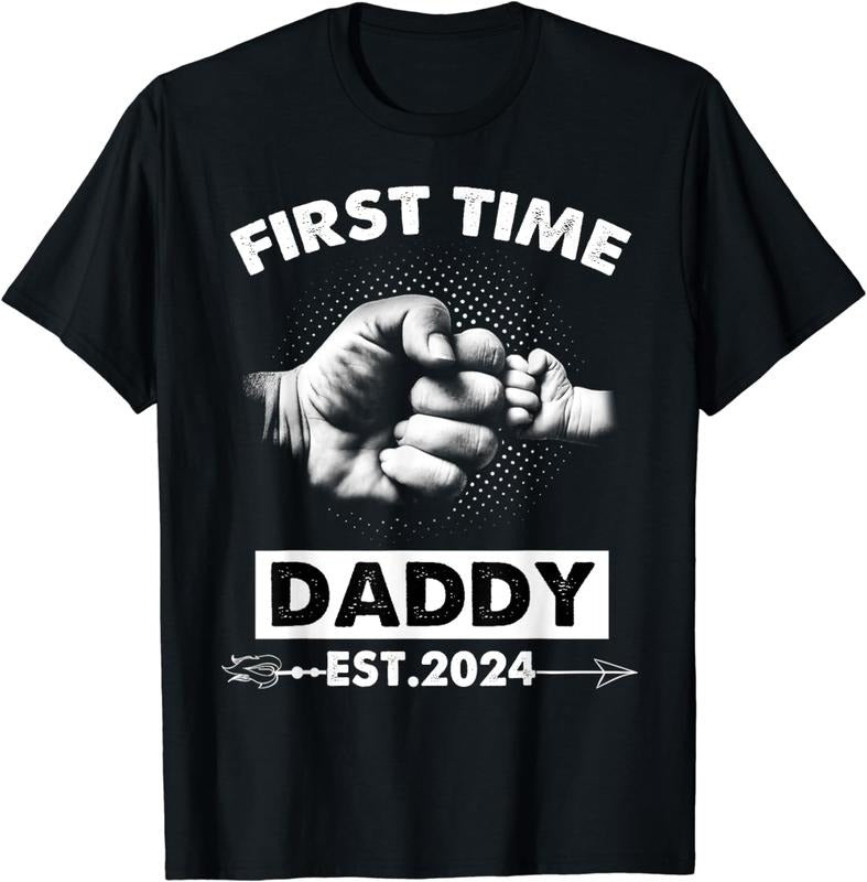 I love my old father,New Dad Est 2024 Boy Fathers Day Men Women T-Shirt Hoodie, Sweatshirt | GrindPrints.com