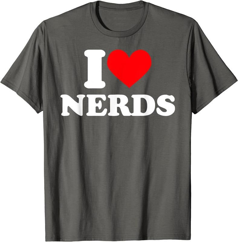 I love nerds T-Shirt | Unisex Cotton Tee, Size S-5XL Hoodie, Sweatshirt | GrindPrints.com