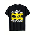 I'M Christian Under Construction God'S Not Done Me 100% Cotton Dad Mom Friends S XXXL Black Made Usa T-Shirts, Hoodie, Sweatshirt