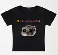 I'm A Girl Y2K Baby Tee 90s Baby Tee, Graphic Shirt Crop-graphic baby tee  - Womenswear Hoodie, Sweatshirt | GrindPrints.com