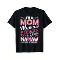 I'm A Mom Mamaw And A Great Mamaw Nothing Scares Me T-Shirt made in usa Hoodie, Sweatshirt | GrindPrints.com