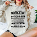 I'm A Proud Daughter In Law Of A Freaking Awesome Mother In Law Shirt, Perfect Gift For Daughter In Law, Dil Hoodie,...