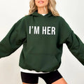 I'm Her Hoodie Casual Street Style Fleece Fabric Pullover Sweatshirt Gifts for Women for Men T-Shirts | GrindPrints.com