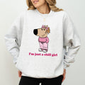 I'm Just A Chill Girl Sweatshirt, Funny Low Key Chill Girl Crewneck, Dog Meme Long Sleeved Pullover, Inspirational...