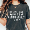 I'm Just Here For The Snacks And Commercials Shirts, Team Halftime, Game Day Gift Tee, American Football, Football Lover,...