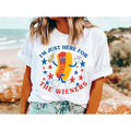 I'm Just Here for the Wieners Shirt 4th of July - Patriotic BBQ Hoodie, T-shirt and sweater Sweatshirt | GrindPrints.com