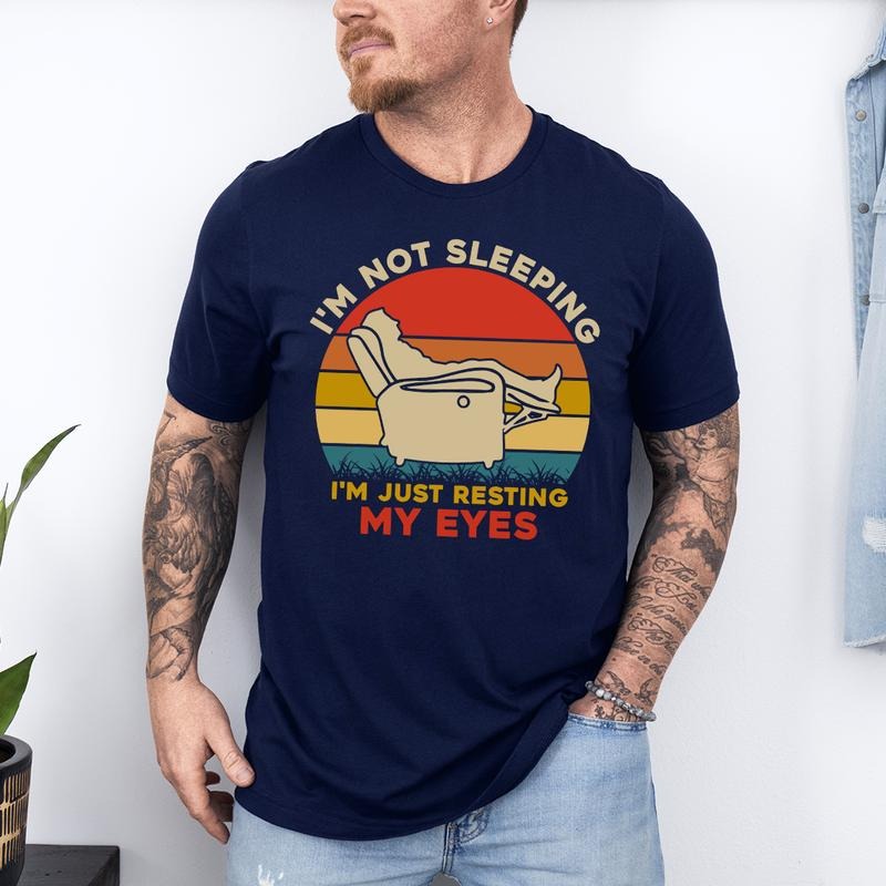 I'm Just Resting My Eyes Shirt Tired Dad Tshirt Fathers Day Gifts Grandparent Gift Grandpa Gift  Shirt Funny Father Shirt...