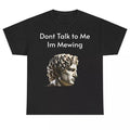 I'm Mewing Heavy Cotton Tee, Retro 90s Graphic T-shirt, Funny Dumb Tee, Meme Shirt, Menswear Womenswear Streetwear,...