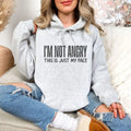 I'M Not Angry Printed USA #Funny #Cute #Girly T-Shirts, Hoodie, Sweatshirt