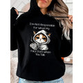 I'm Not Responsible for, Funny Hoodie Casual Street Style Fleece Fabric Pullover Hooded Sweatshirt for Women for Men,...