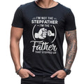 I'm Not The Step Father Stepped Up Shirt, Stepdad Fist Bump Fathers Day Classic T Shirt, Bonus Dad Tee, Fathers Day Gift,...