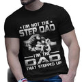 I'm Not The Stepdad I'm The Dad That Stepped Up Graphic Tee, Fist Bump Vint*ge Bonus Dad Shirt, Fathers Day Gift, Unisex...