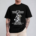 I'm On Team Jesus T-Shirt Casual Style Crew Neck Short Sleeve T-Shirt Tops Trendy for Unisex, Perfect Gift Hoodie, Sweatshirt