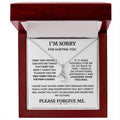 I'm Sorry For Hurting You I Was Very Wrong, Best Sorry Gift, Necklace With Message Card, Cute Sorry Gift, Jewelry Box,...