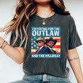 I'm Voting For The Outlaw And The Hillbilly Trumpp Shirt 2024, Election Conservative Political Republican Trumpp...
