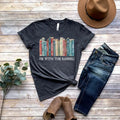 I'm With The Banned, Banned Books Shirt, Banned Books Sweatshirt, Unisex Super Soft Premium Graphic T-Shirt,Reading...