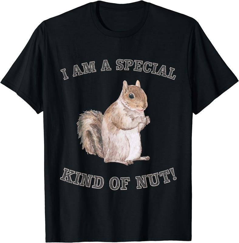I'M Kind Nut Forest Animal Funny Squirrel Cotton Short Sleeve Size S 5XL T-Shirts, Hoodie, Sweatshirt