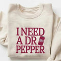 I need a DR PEPPER with red COKE Sweatshirt-  T-Shirt - Fabric, Pullover Hoodie | GrindPrints.com