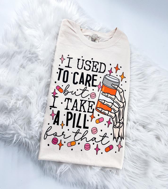 I used to Care Comfy Tshirt Unisex T-Shirt Oversized Womenswear Top Hoodie, Sweatshirt | GrindPrints.com