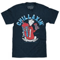 ICEE Chillaxin' Faded Logo T-Shirt - Navy Hoodie, Sweatshirt | GrindPrints.com