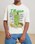 ILLUSION T-SHIRT, Men Summer Fashion Cotton, Cotton Menswear, S to 3XL Soft Top Hoodie, Sweatshirt | GrindPrints.com