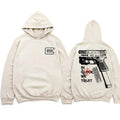 IN GLOCK WE TRUST - Sand Hoodie with Multicolor Design T-Shirts, Sweatshirt | GrindPrints.com