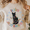 IS THIS JOLLY ENOUGH CAT CREWNECK (Crewneck Sweatshirt, Unisex Fit, Causal Sweatshirt for Christmas, Christmas Holiday...