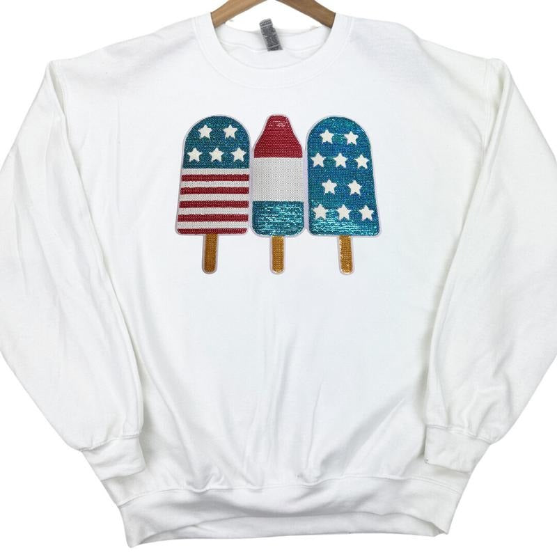 Ice Cream USA Patch Gildan Sweatshirt T-Shirts, Hoodie | GrindPrints.com