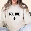 Ice Ice Baby Pregnancy Sweatshirt for Women New Mum Crewneck Baby Announcement Long Sleeve Shirt Maternity Gift Pullover...