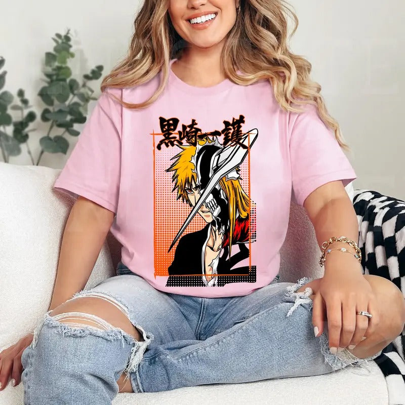 Ichigo Bleach Bankai Anime Comfort Cotton T-Shirts, Hoodie, Sweatshirt
