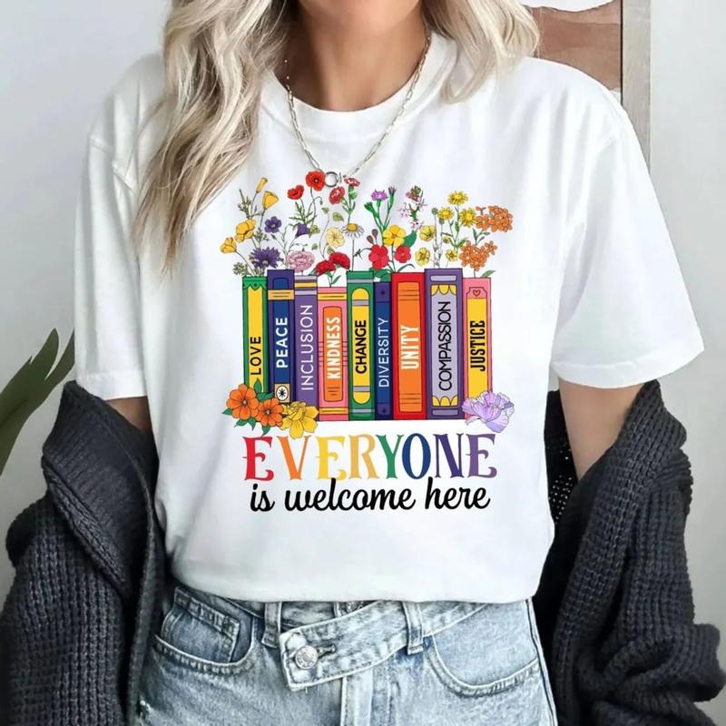 Idaho Teacher Everyone Is Welcome Here Tshirt Sweatshirt Hoodie, Inclusive Education Teacher, Diversity Support Fist...