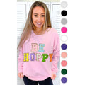 Ideal Chenille Be Hoppy Easter Adult Sweatshirt T-Shirts, Hoodie | GrindPrints.com