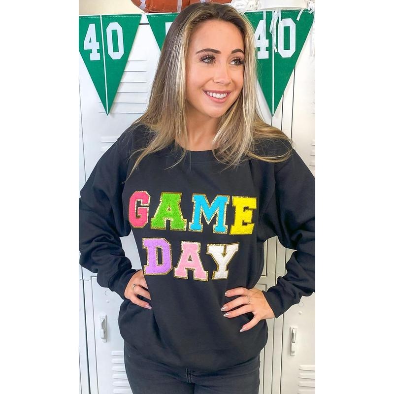 Ideal Chenille Game Day Graphic Sweatshirt T-Shirts, Hoodie | GrindPrints.com