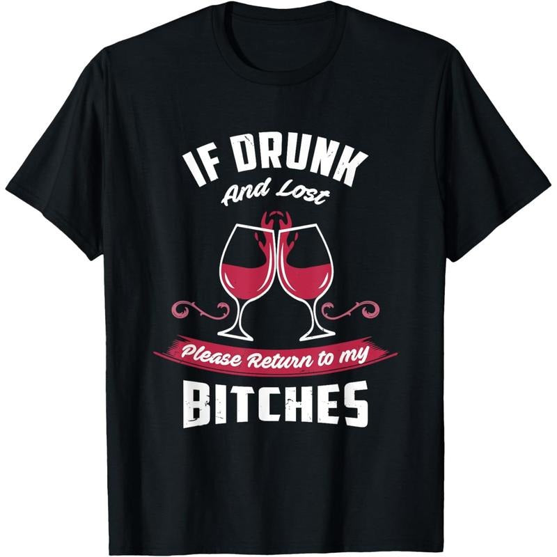If Drunk and Lost | Funny Girls Night Out Party Drinking T-Shirt  made in us Hoodie, Sweatshirt | GrindPrints.com