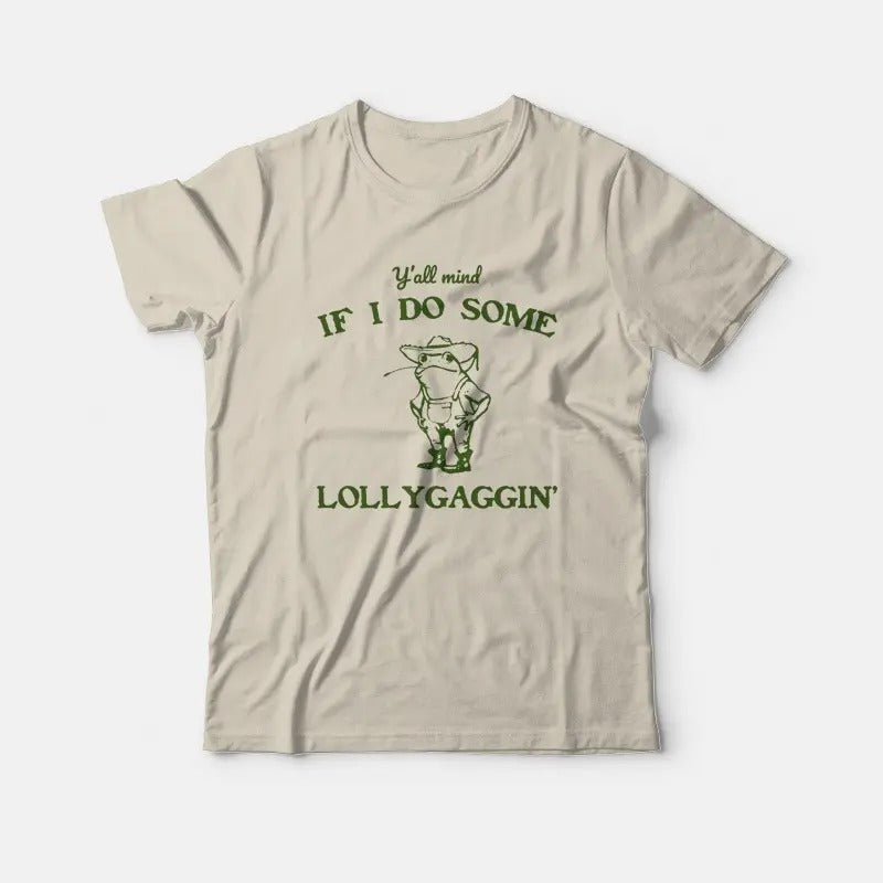 If I Do Some Lollygaggin Shirt, Funny Frog Shirt, Meme, Cowboy Frog Shirt, Western, 90s Graphic, Gift For Women and Man...