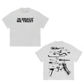 In Draco We Trust White T-Shirt, Vintage Graphic Tees Gothic Grunge Y2k Emo Scene Amity Affliction Style Clothes Men...