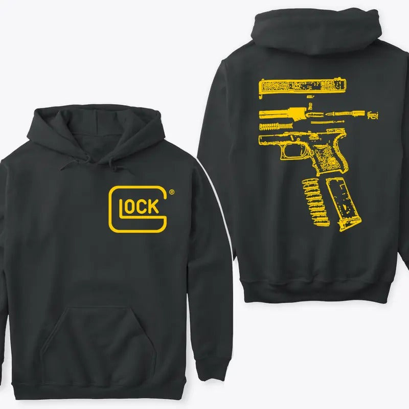 In GLock We Trust Double Side Version Hoodie Sweatshirt TShirt Menswear Top | GrindPrints.com