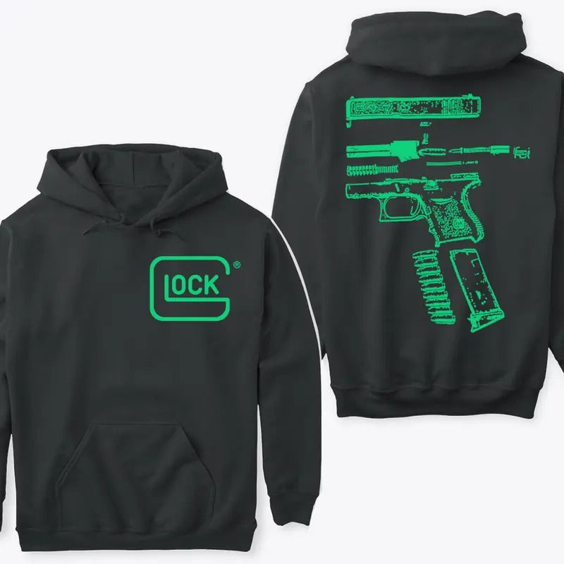 In GLock We Trust Double Side Version Hoodie Sweatshirt TShirt Menswear Top, New Design Color | GrindPrints.com
