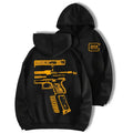 In Glock We Trust Black Hoodie with Multicolor Design for Men and Women - Classic Fit - Menswear multicolor design , For...