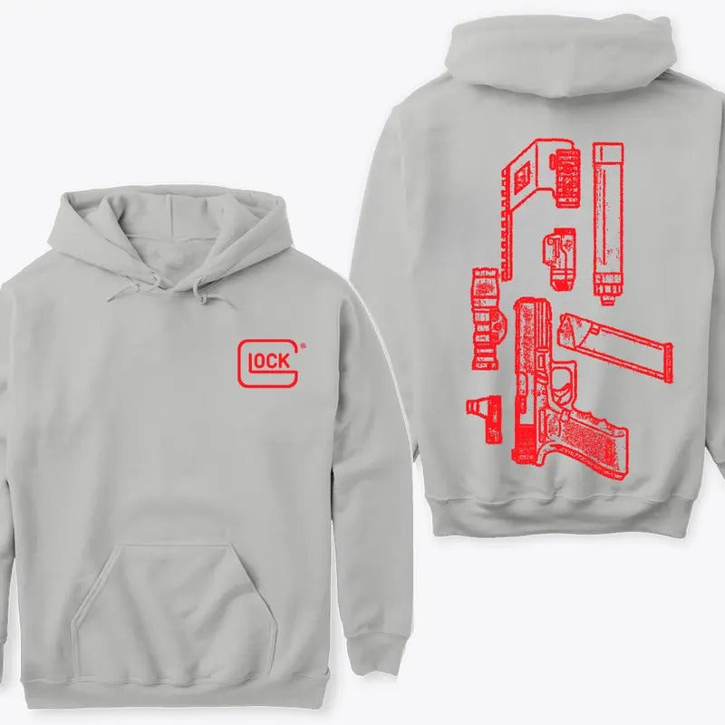 In Glock We Trust Hoodie Sweatshirt TShirt, Black Version, S to 3XL, Menswear | GrindPrints.com