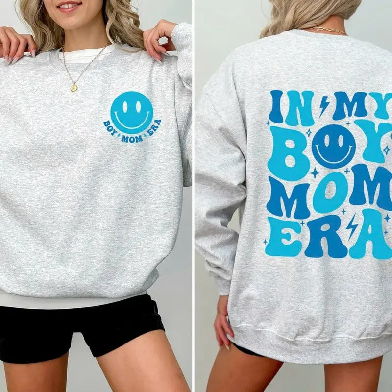 In My Boy Mom Era, Mama, Gift, Mother Sweatshirt T-Shirts, Hoodie | GrindPrints.com
