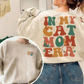 In My Cat Mom Era Sweatshirt, Cat Mama Sweatshirt, Custom Cat Name Shirt, Cat Mom Shirt Gifts, Cat Lover Gift, Cat Mom...