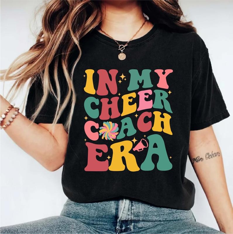In My Cheer Coach Era T-Shirt, Cheerleading Gifts Shirt, Cheer Team Tee, Cheerleader Coach Tee, Gift Shirt For Coach,...