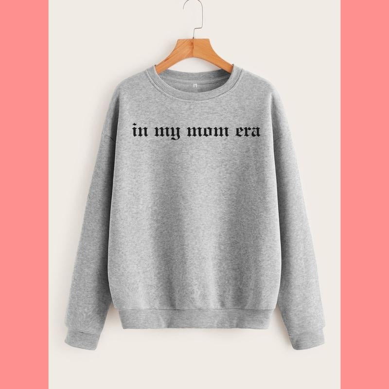 In My Mom Era Sweatshirt - 5 Color Options - Retro In My Mom Era Crewneck Hoodie T-Shirts | GrindPrints.com