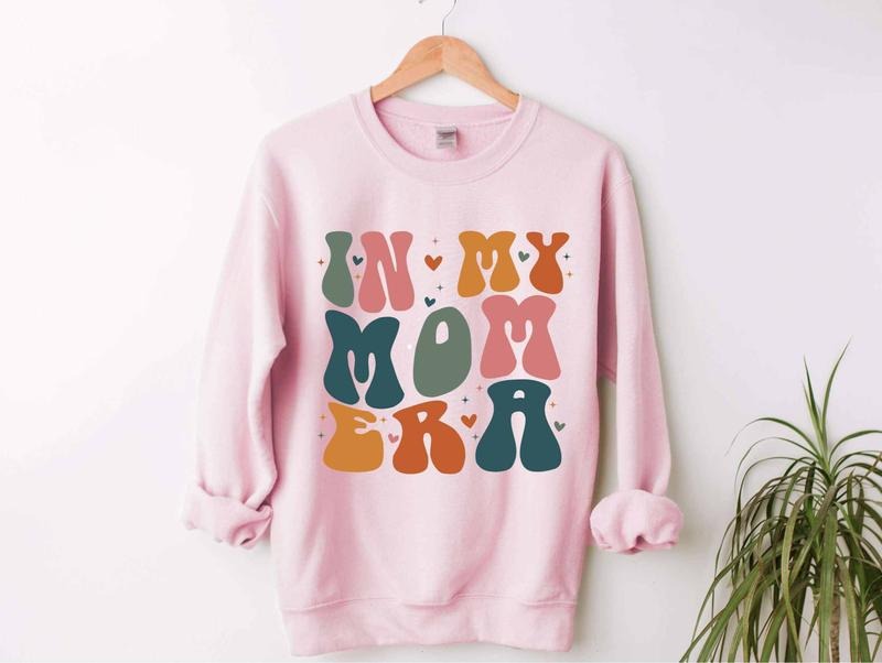 In My Mom Era Sweatshirt, New Mom Gift For First Time Mom, Mom Era Hoodie, Mama Sweatshirt, Mom Of Boys, Unisex...
